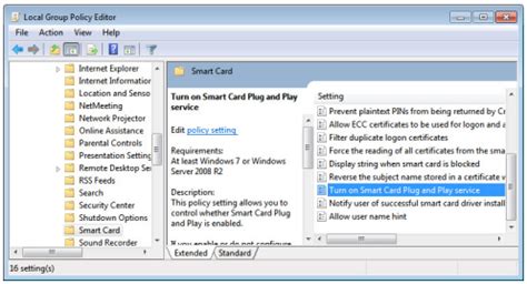 disable smart card plug and play|How to remove Insert a Smart Card from Windows Login.